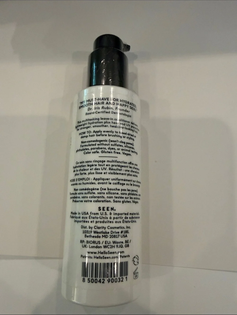SEEN Leave-In Conditioner – 5 oz new and sealed